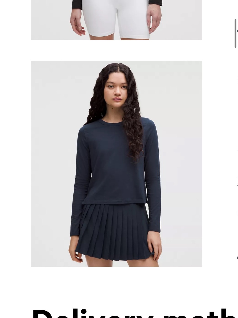 Lululemon Navy Long Sleeve Tee